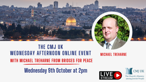 Wednesday Afternoon Online Event with Michael Treharne from Bridges for Peace